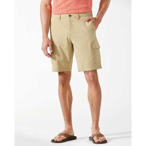 Tommy Bahama Other - Tommy Bahama Men’s 38 IslandZone Cayman Isles 10” Cargo Shorts Stone Khaki